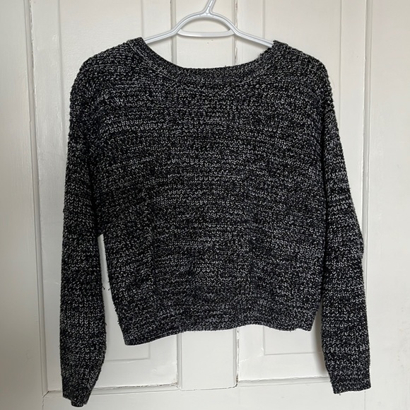 Blue speckled crop sweater - Picture 1 of 1